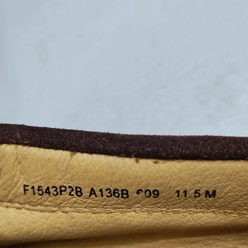 John Varvatos Schooner Boat Shoes Mens US 11.5M Brown Moc Toe Comfort Laceless